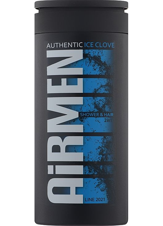 Гель для душа и шампунь 2в1 "Ледяная гвоздика" Airmen Ice Clove Shower & Hair 400ml (1027971-80867) Authentic Toya Aroma (368889410)