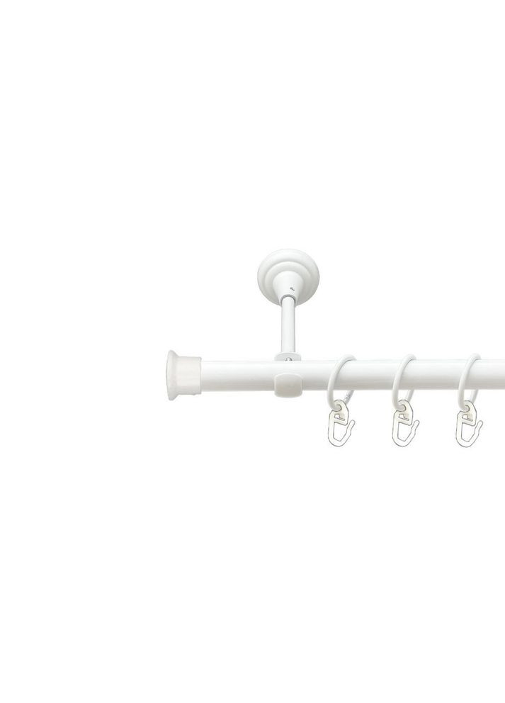 Карниз Дуо металлический однорядный открытый гладкая труба Арктис 19 мм 300 см (00-00021180) ORVIT (300693046)