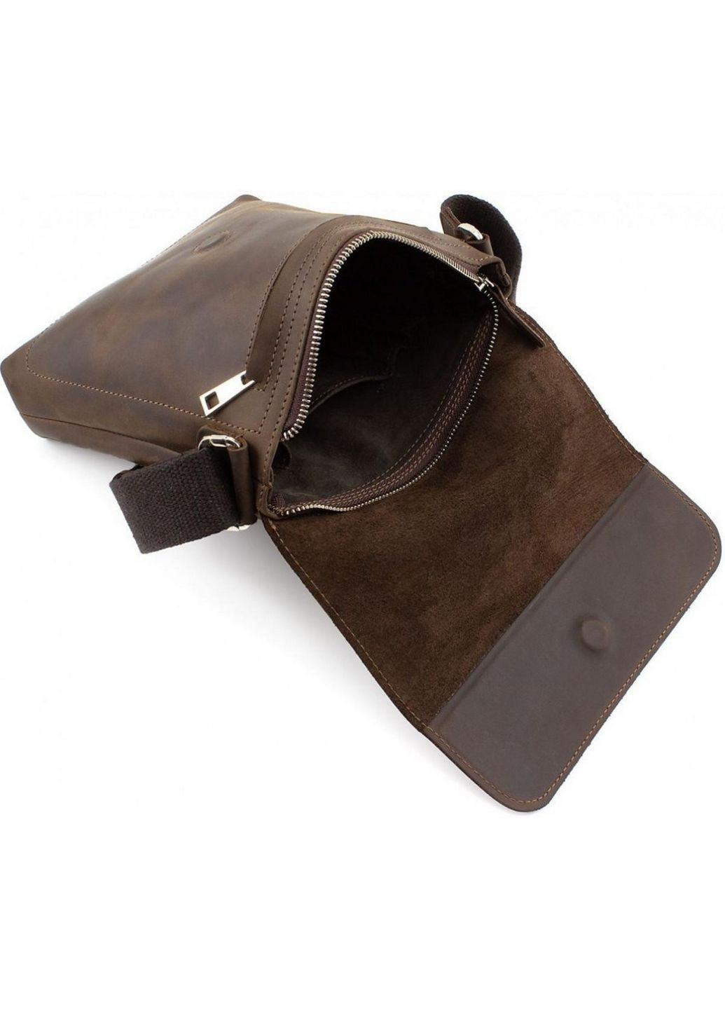 Мужская кожаная сумка через плечо 22х22х5.5 см Grande Pelle (315868995)