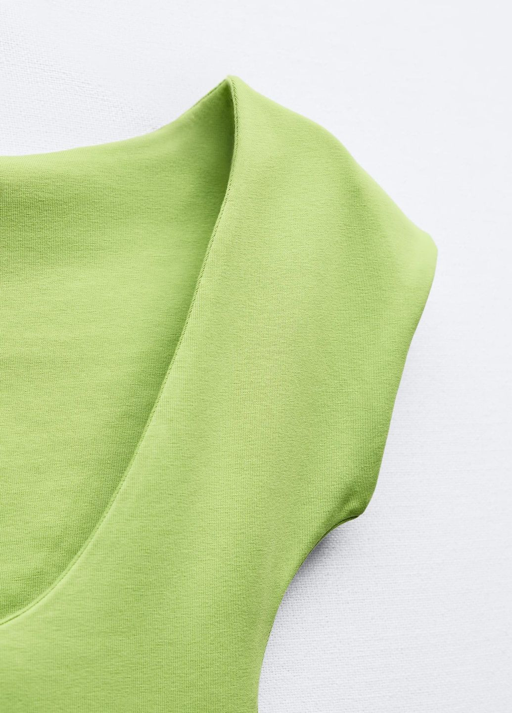 Светло-зеленое праздничный платье Zara однотонное