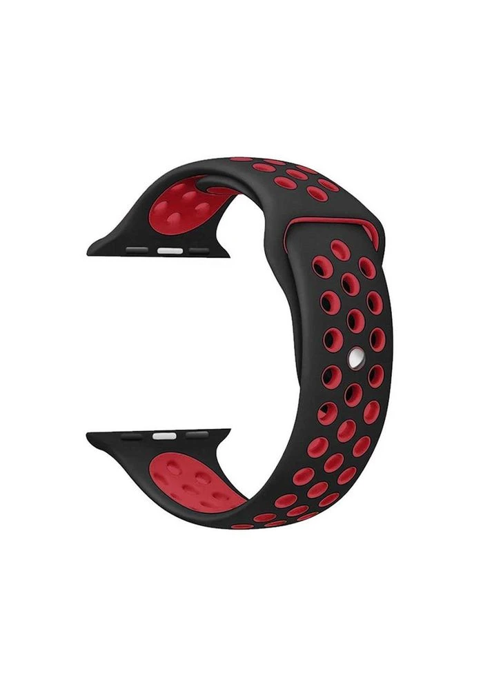 Ремінець Nike Sport Watch 38/40/41 mm Чорний + Червоний ( 18 ) Apple (389238016)