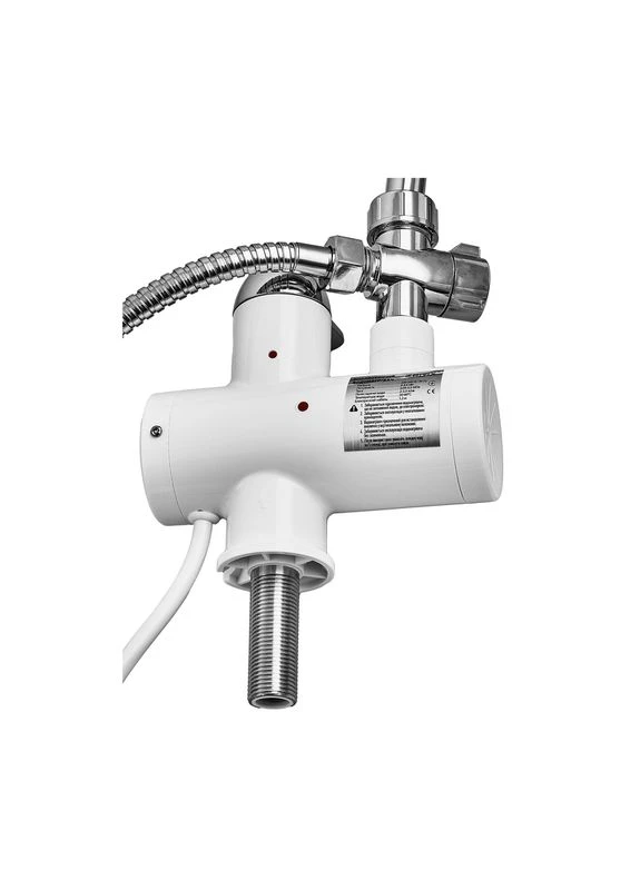 Водонагреватель 3,3 kW проточный, с индикатором температуры, на мойку (со шлангом и лейкой) (ZX3079) Zerix ELW22-E (378322887)