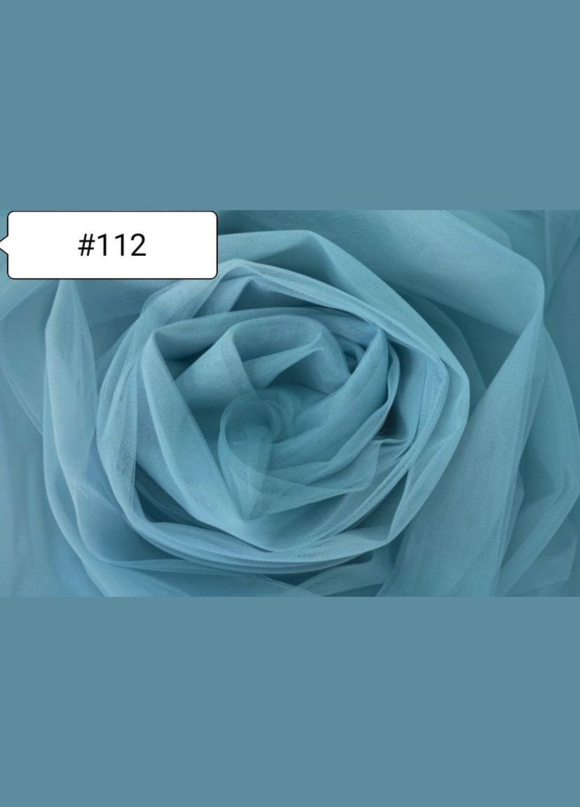 Ткань Фатин Голубой №112 Buse (313402764)