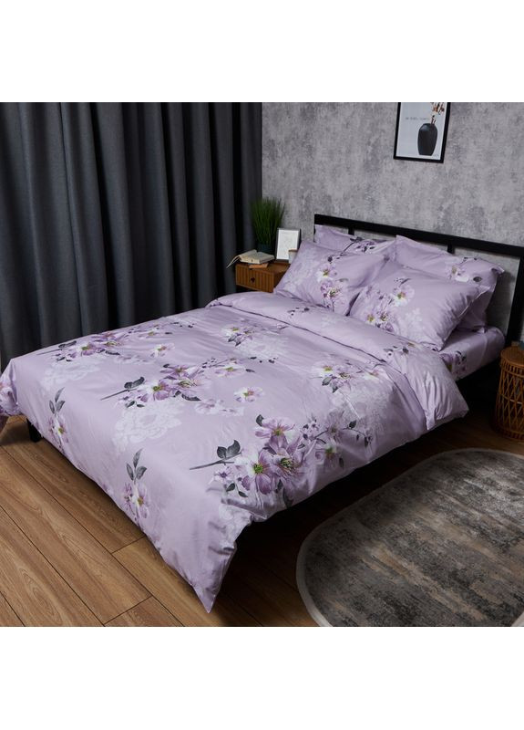 Комплект постельного белья Satin Elit «» Полуторный 143х210 наволочки 2х70х70 (MS-820008347) Moon&Star Floral Mist (356113371)