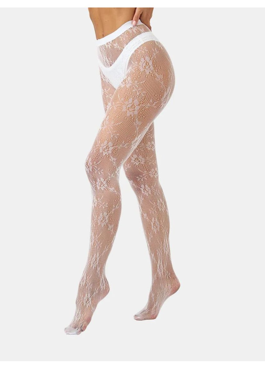 Женские колготки в сетку Розы ажурные колготки с эластичным цветочным узором No Brand Колготки (362026332)