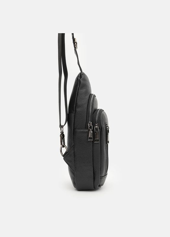 Чоловічий рюкзак через плече K1328b-black Borsa Leather (322189799)