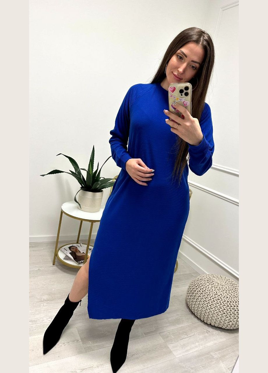 Синя сукня рубчик EVVA