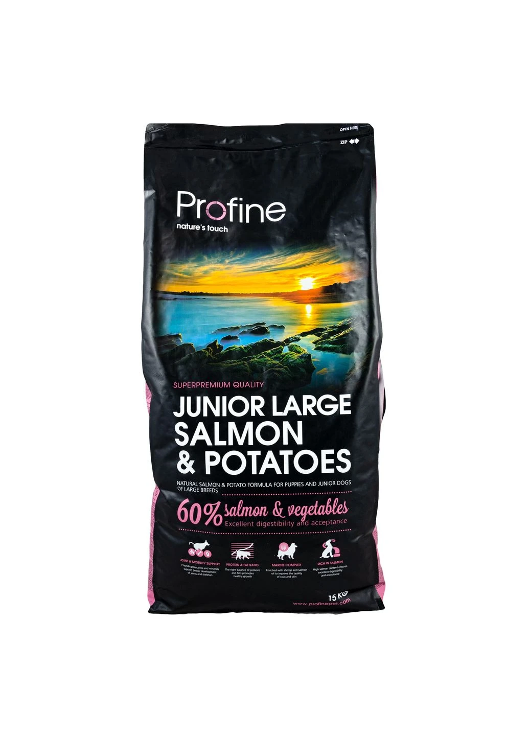 Сухий корм Junior Large Breed для цуценят великих порід пород (лосось), 15 кг Profine (299725263)