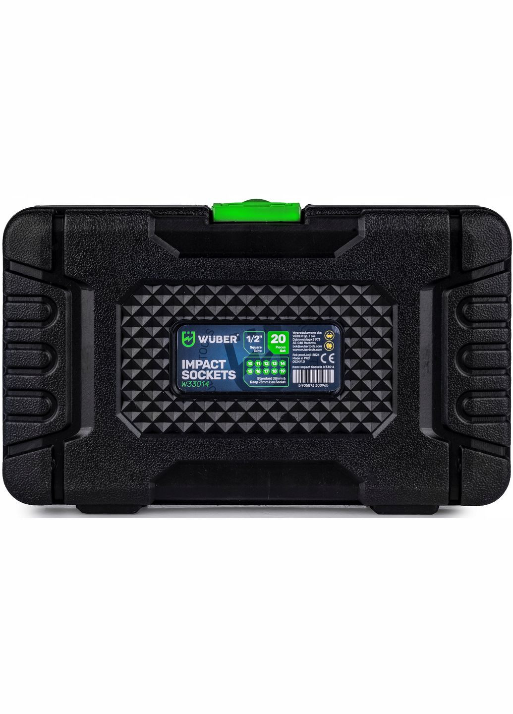 Набор ударных торцевых головок 1/2» 10-19мм Wuber (340072977)