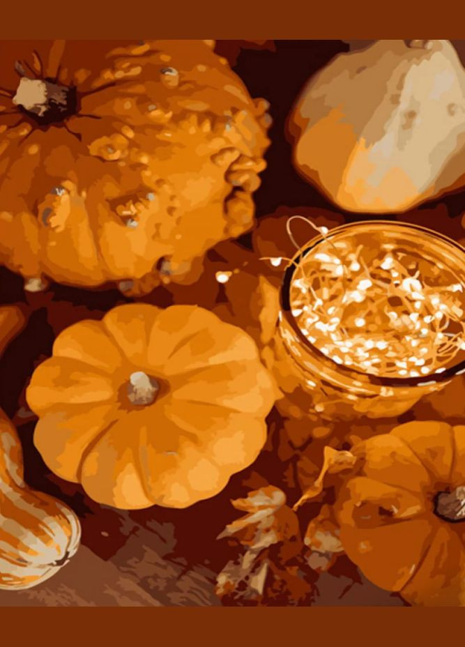 Картина по номерам Тыквенный натюрморт 40х50 см GS648 ( ) Strateg (328944321)