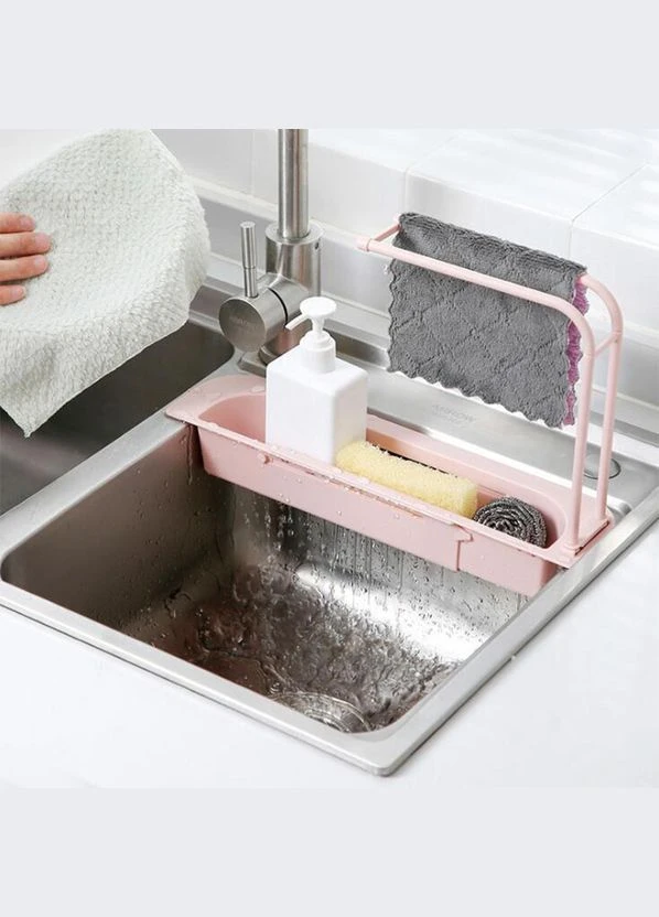 Органайзер для кухонної раковини Sink Holder рожевий Triple Eight (299669768)