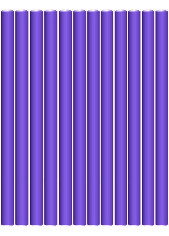 Бігуді гнучкі 11823 180х18 мм, 12шт фіолетові SPL (352177873)