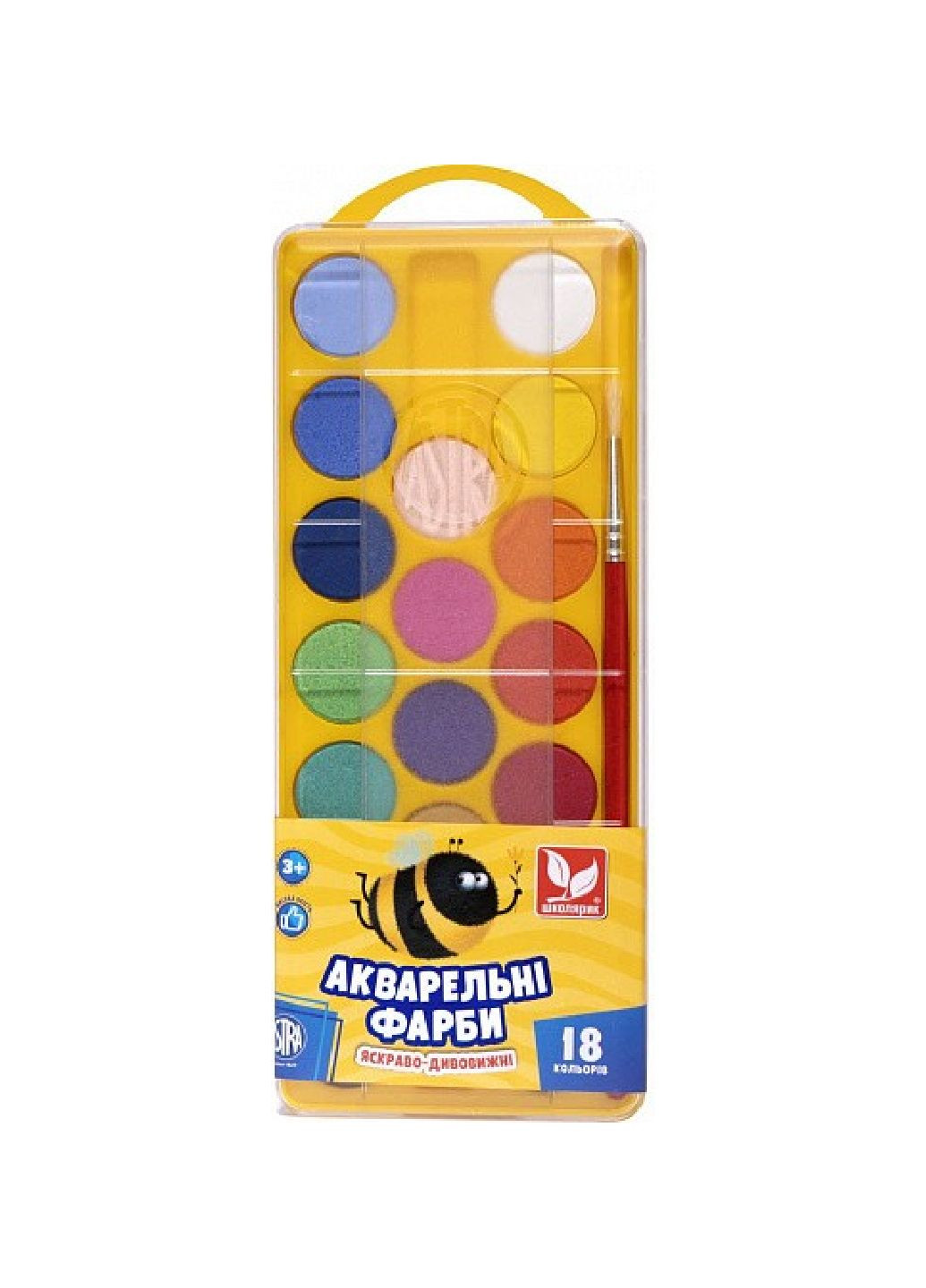 Фарби акварельні 18 кольорів 4823088216028 Школярик (299483418)