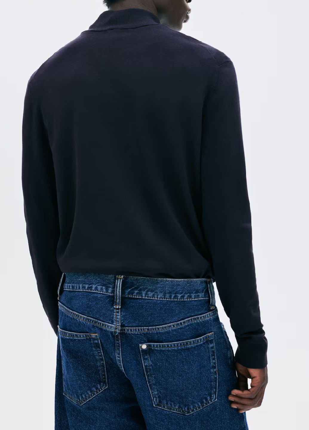 Темно-синій демісезонний светр H&M