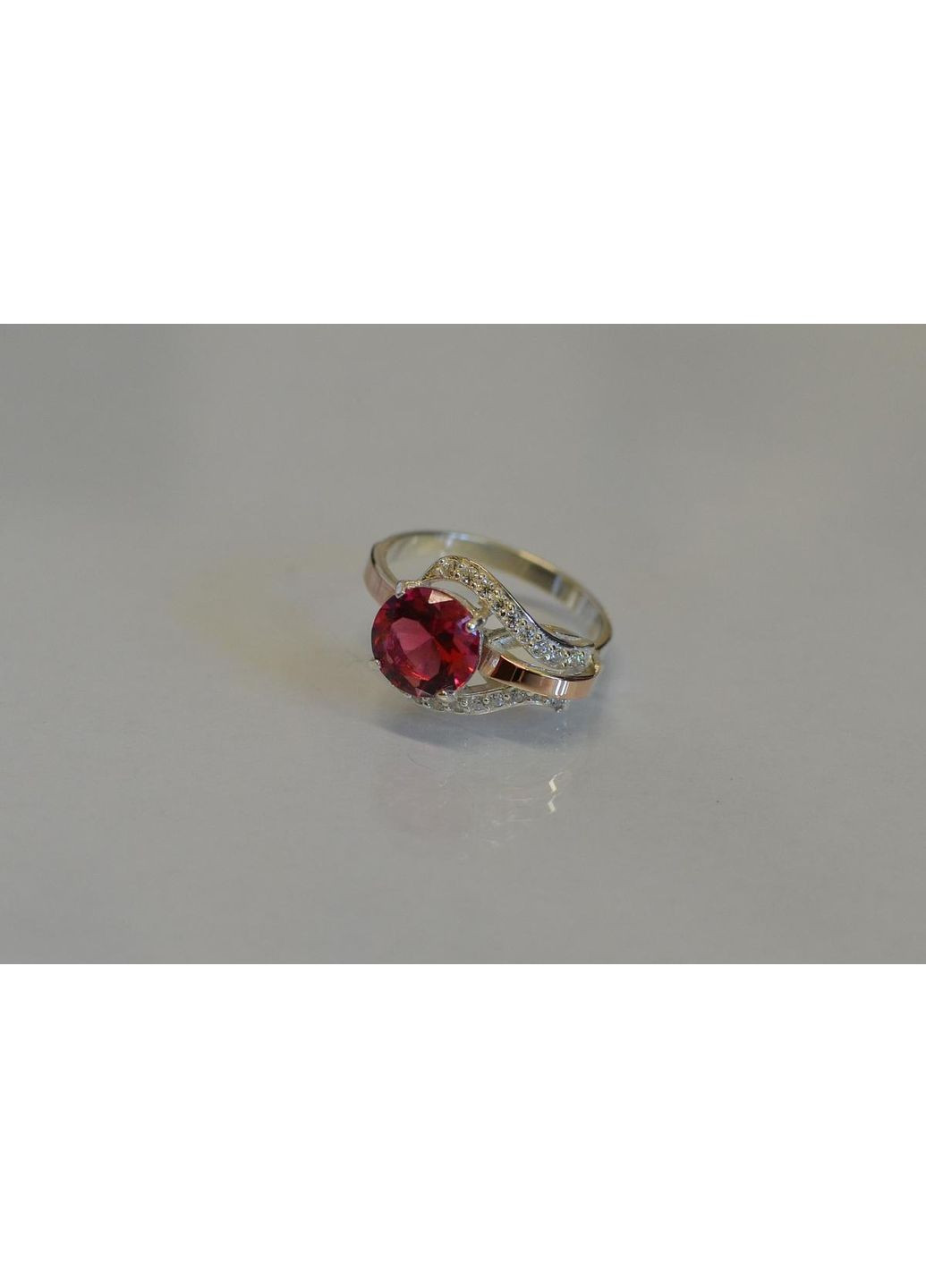 Серебряное кольцо с накладками из золота. Silver Style (367268292)