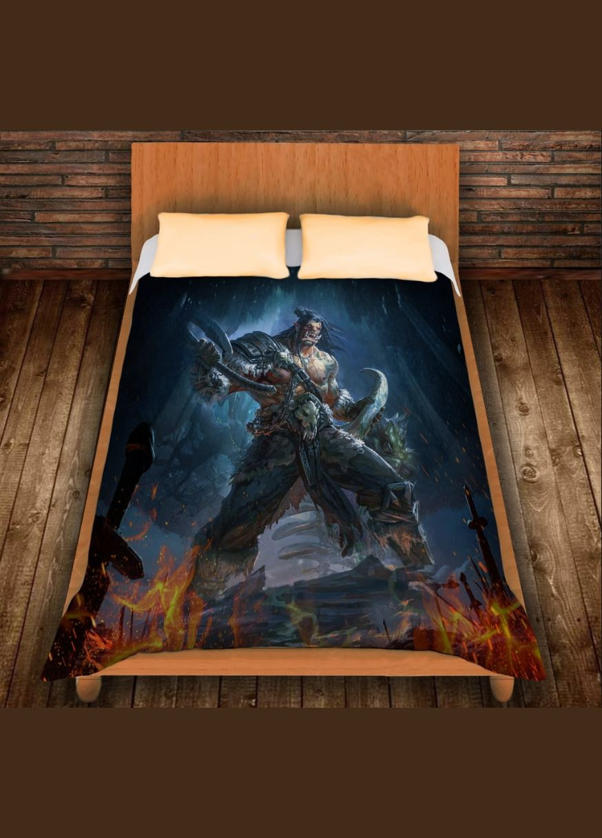 Плед с 3D-принтом - Гром Варкрафт Перша Креативна мануфактура PERFECTUS Плед (301868995)