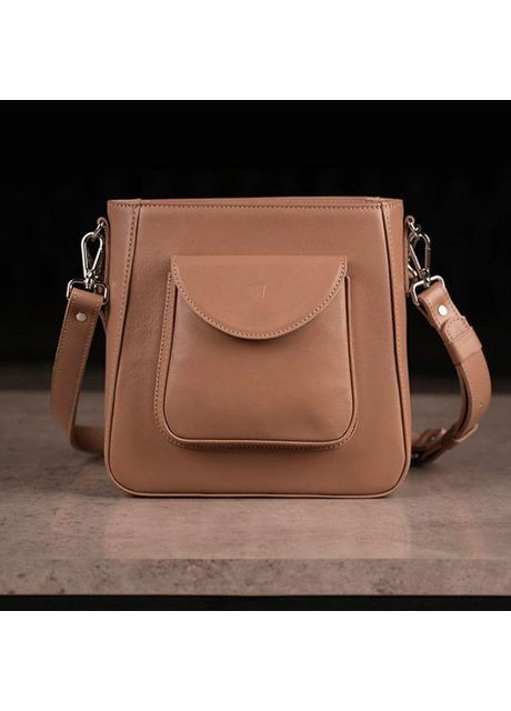 Сумка шоппер жіноча шкіряна через плече Stella Карамельний 40676 The Wings (361970303)