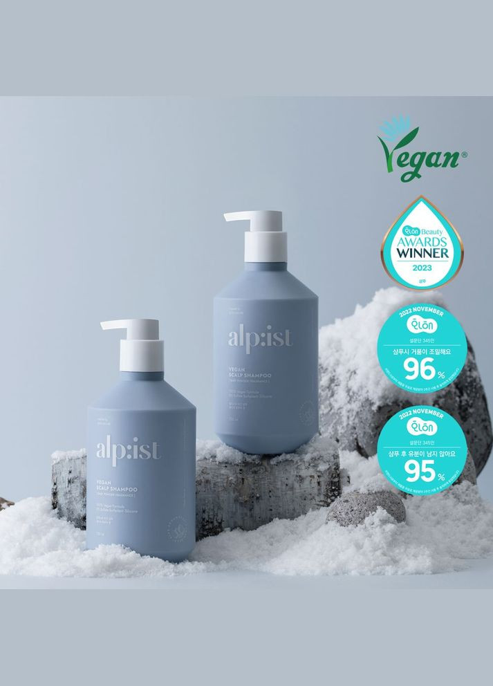 Шампунь для волосся Веган Дитяча пудра Альпіст 730 мл Aekyung (328309265)