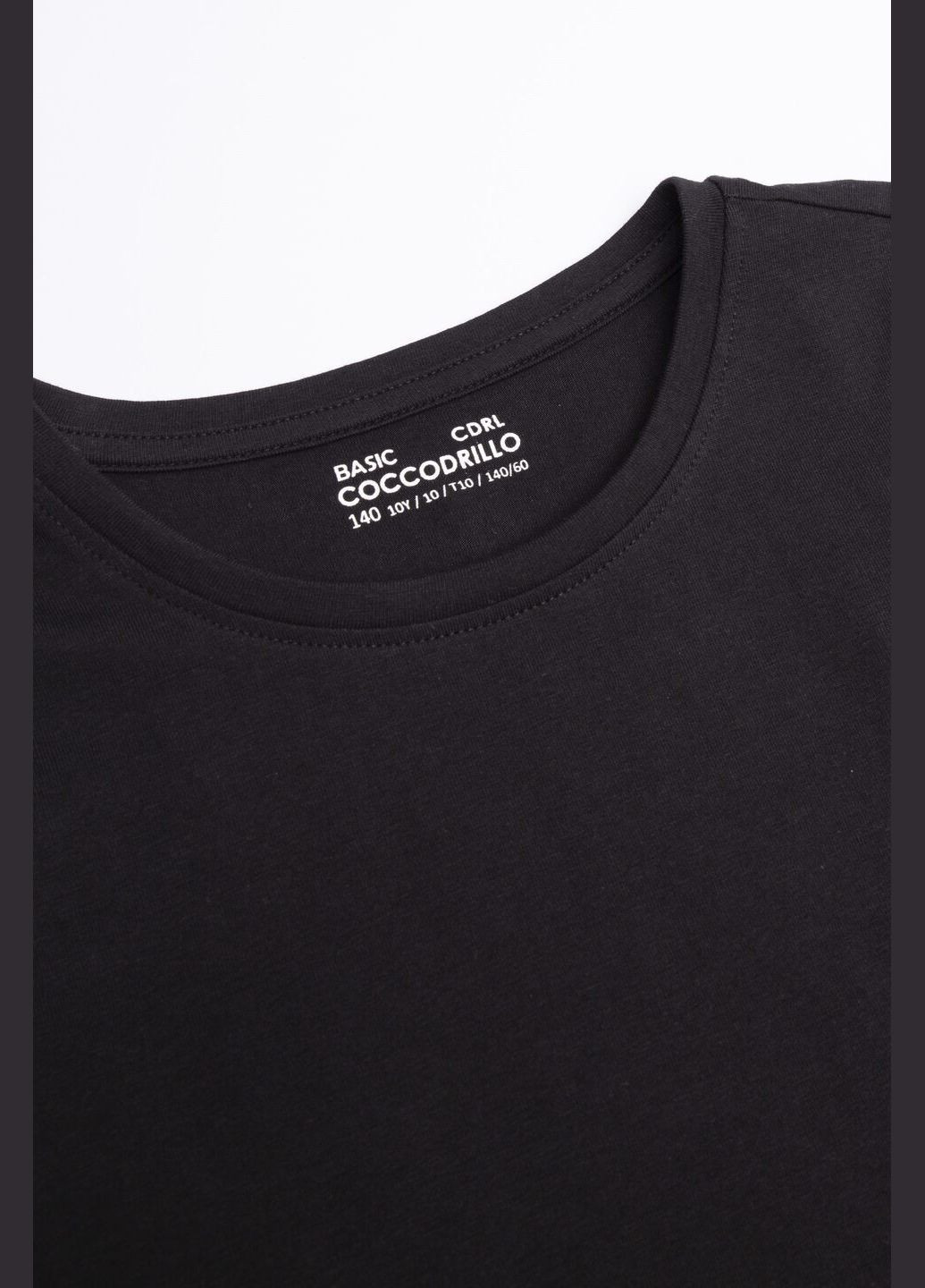 Чорна літня футболка Coccodrillo