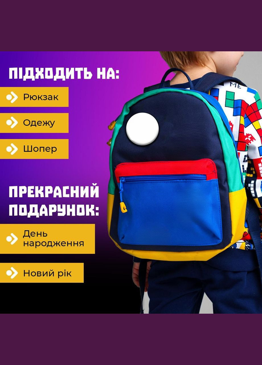 Значок італійський брейнрот мем на шпильці на рюкзак 44 мм 1 шт zn_1_147 Shantou (346286654)