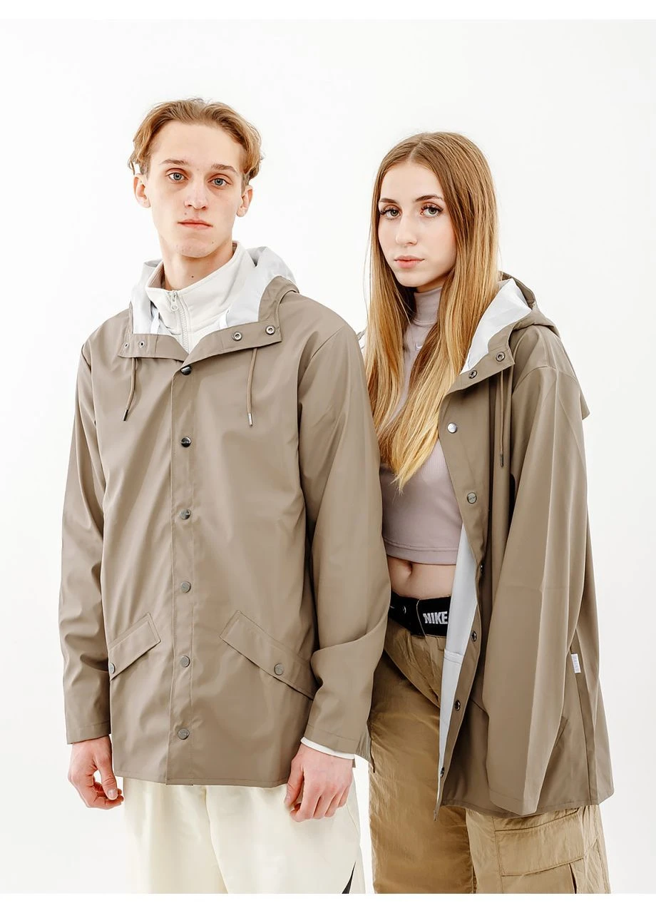 Коричнева демісезонна куртка jacket 1201-taupe Rains