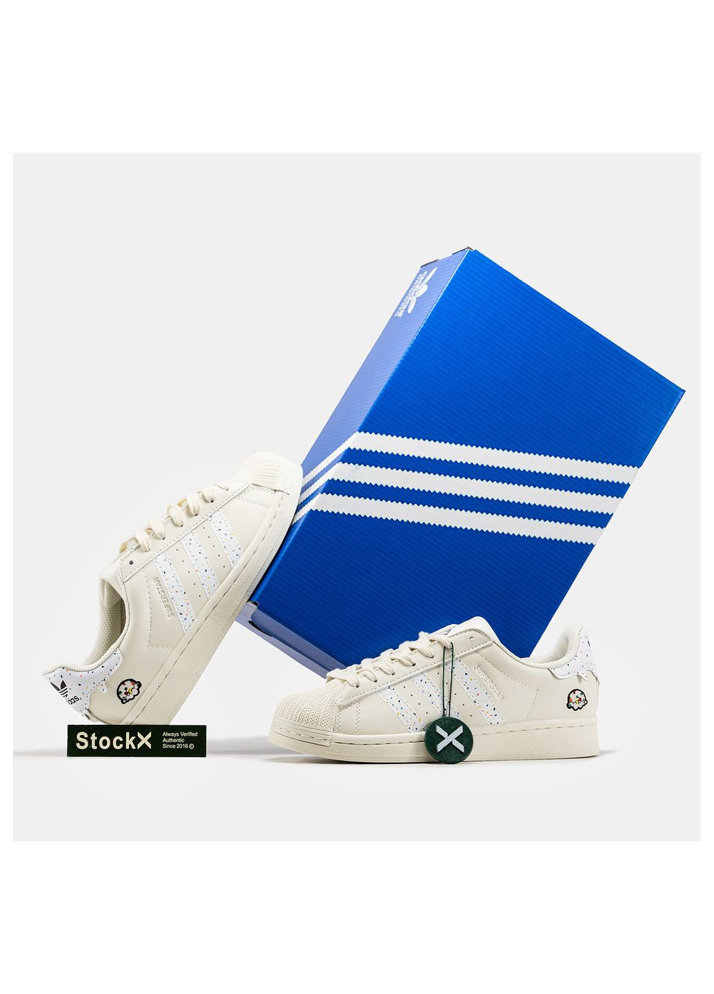 Кросівки жіночі No Brand Superstar бежеві демісезони (297869448)
