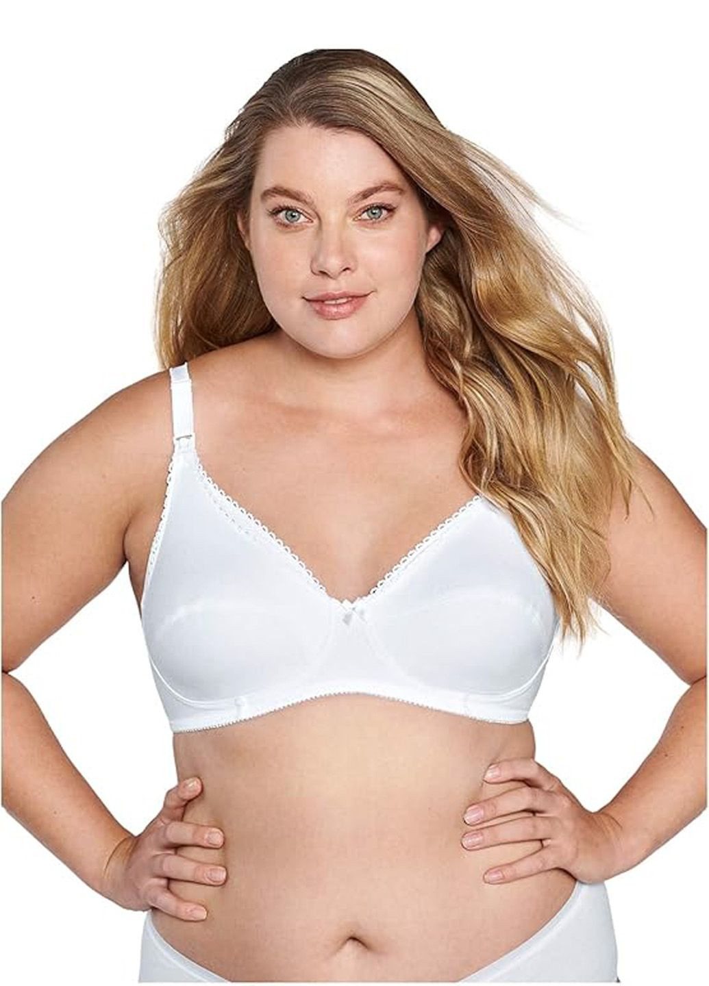 Білий бюстгальтер Naturana