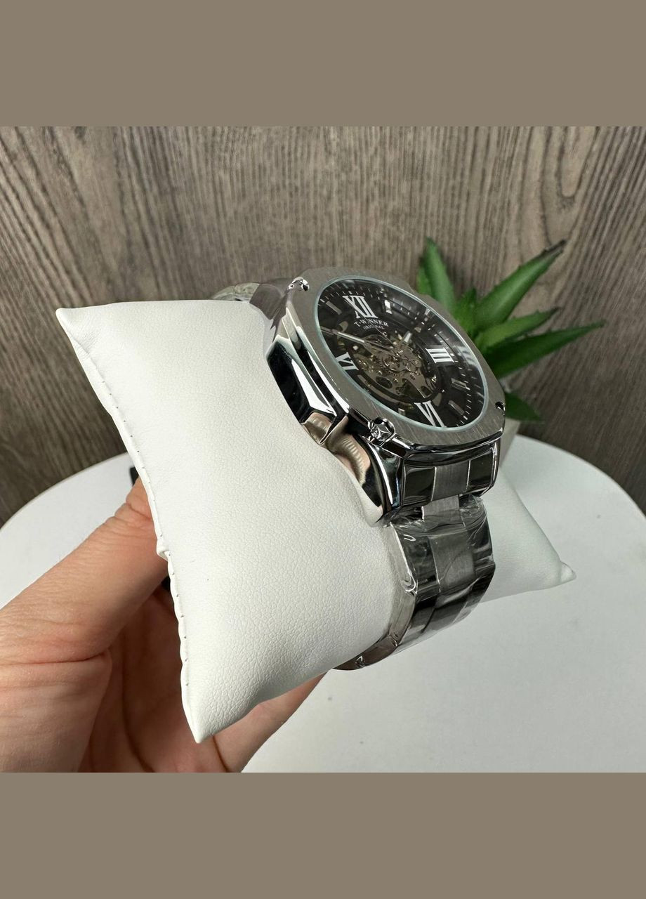 Чоловічий механічний годинник GMT-1159 Gold золото, наручний годинник Віннер скелетон Winner (362412078)