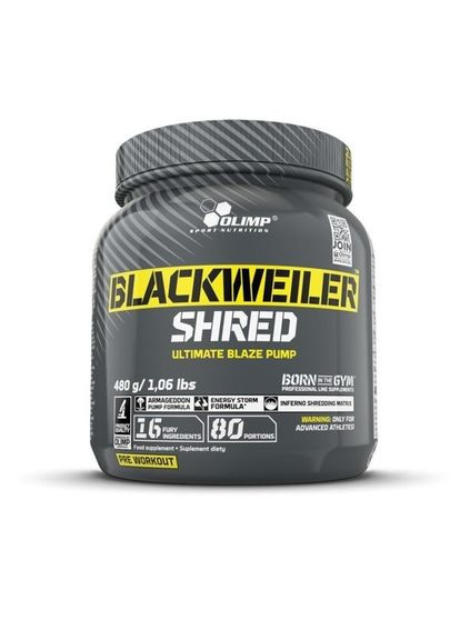 Передтренувальний комплекс BlackWeiler Shred, 480 грам - Апельсин Olimp (324418169)