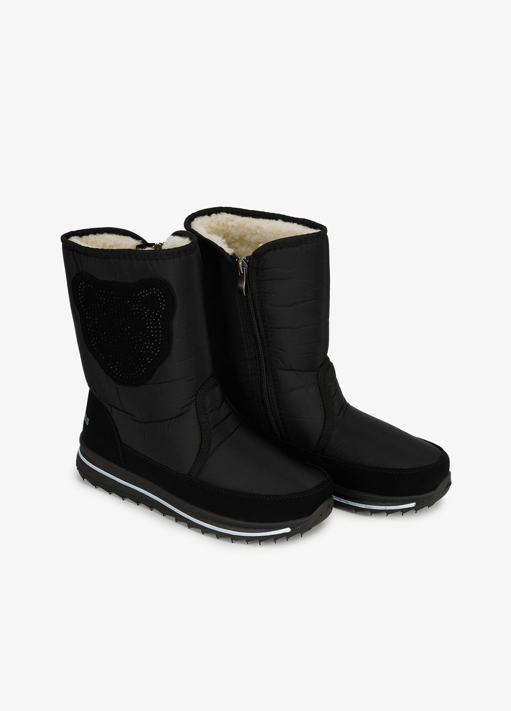 Осенние сапоги дутики женские 3106 черный shop (2000990859587) Progress