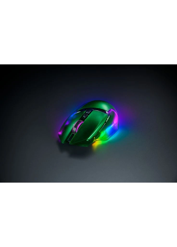 Мишка Basilisk V3 Pro 35K Wireless/Bluetooth/USB Phantom Green (RZ01-05240300-R3G1) Razer (364925034)