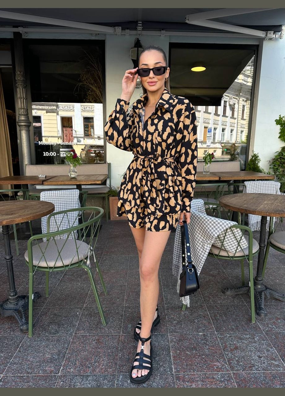 Жіночий костюм сорочка+шорти Україна (327215444)