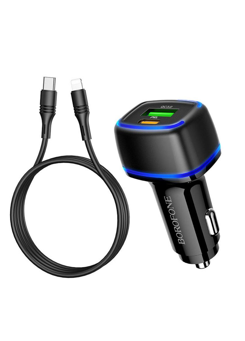 АЗУ BZ14A Mercury PD20W+QC3.0 (Type-C to Lightning) Black Borofone (342060039)