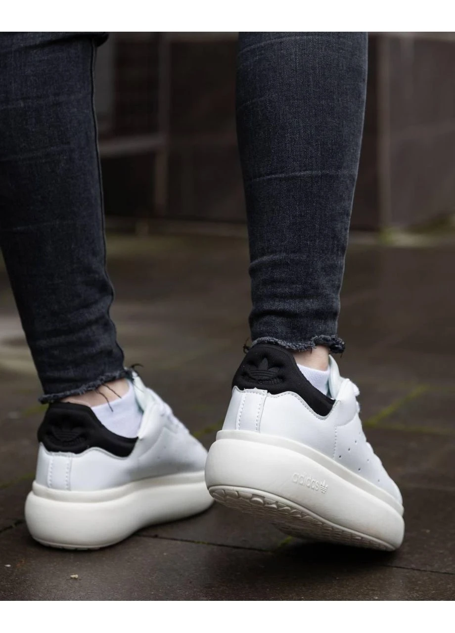 КРОСІВКИ ЖІНОЧІ ADIDAS STAN SMITH PF WHITE BLACK АДІДАС СТЕН СМІТ БІЛІ No Brand білі демісезони (392026838)