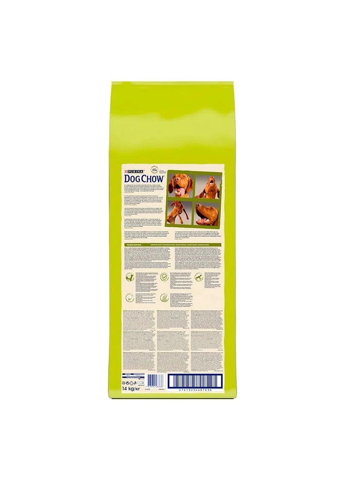Сухой корм для взрослых собак Dog Chow Adult Lamb со вкусом ягненка 14 кг 12362022 Purina (389772040)