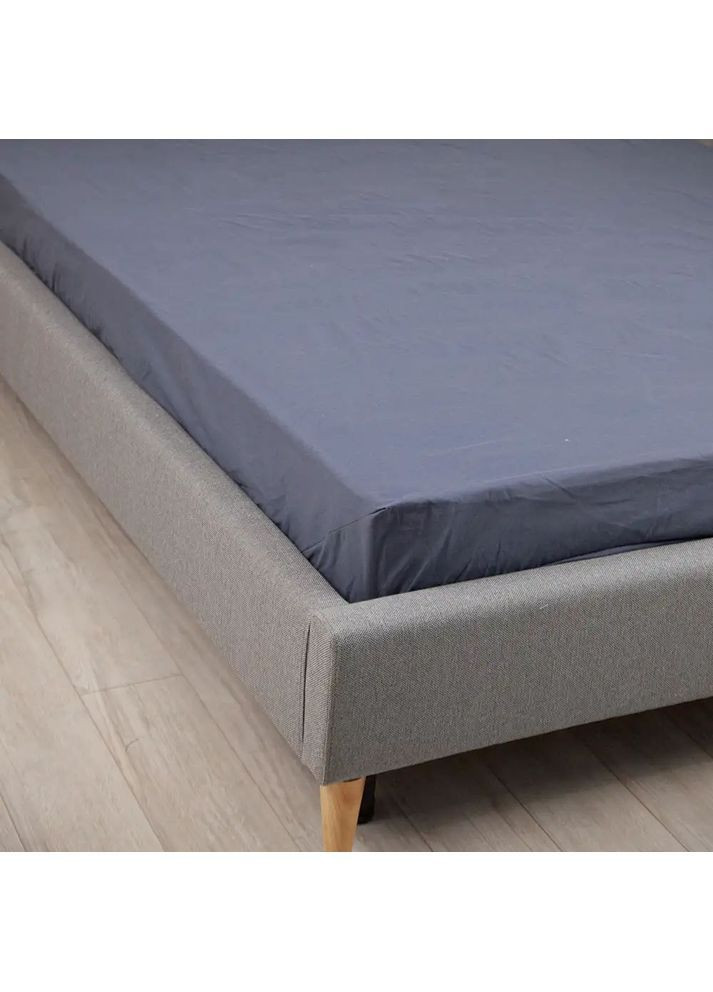 Простирадло з резинкою 120*200 см Ранфорс гіпоалергенне Графітове (21240120200) ТЕП (369153179)