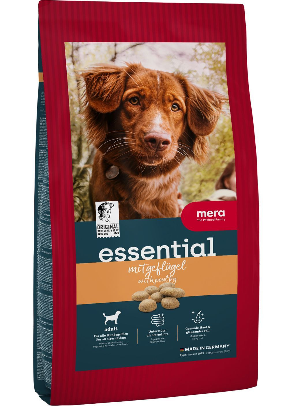 Сухой корм для взрослых собак essential Adult mit Geflugel с мясом птицы 2 кг (4025877619304) Mera (366081591)