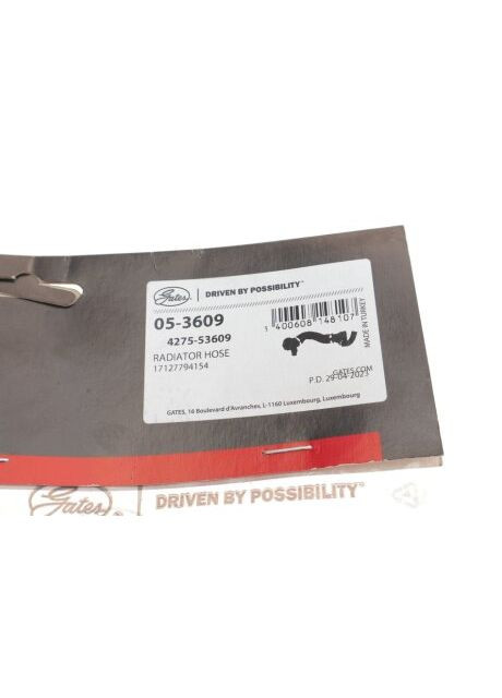 Изогнутый патрубок системы охлаждения 05-3609 Gates (368192836)
