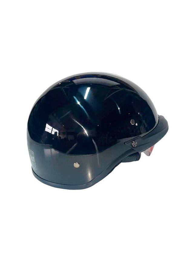 Шлем-каска мотоциклетный, глянцевый с прозрачным стеклом, size XL Virtue MD-513-1 (362604029)