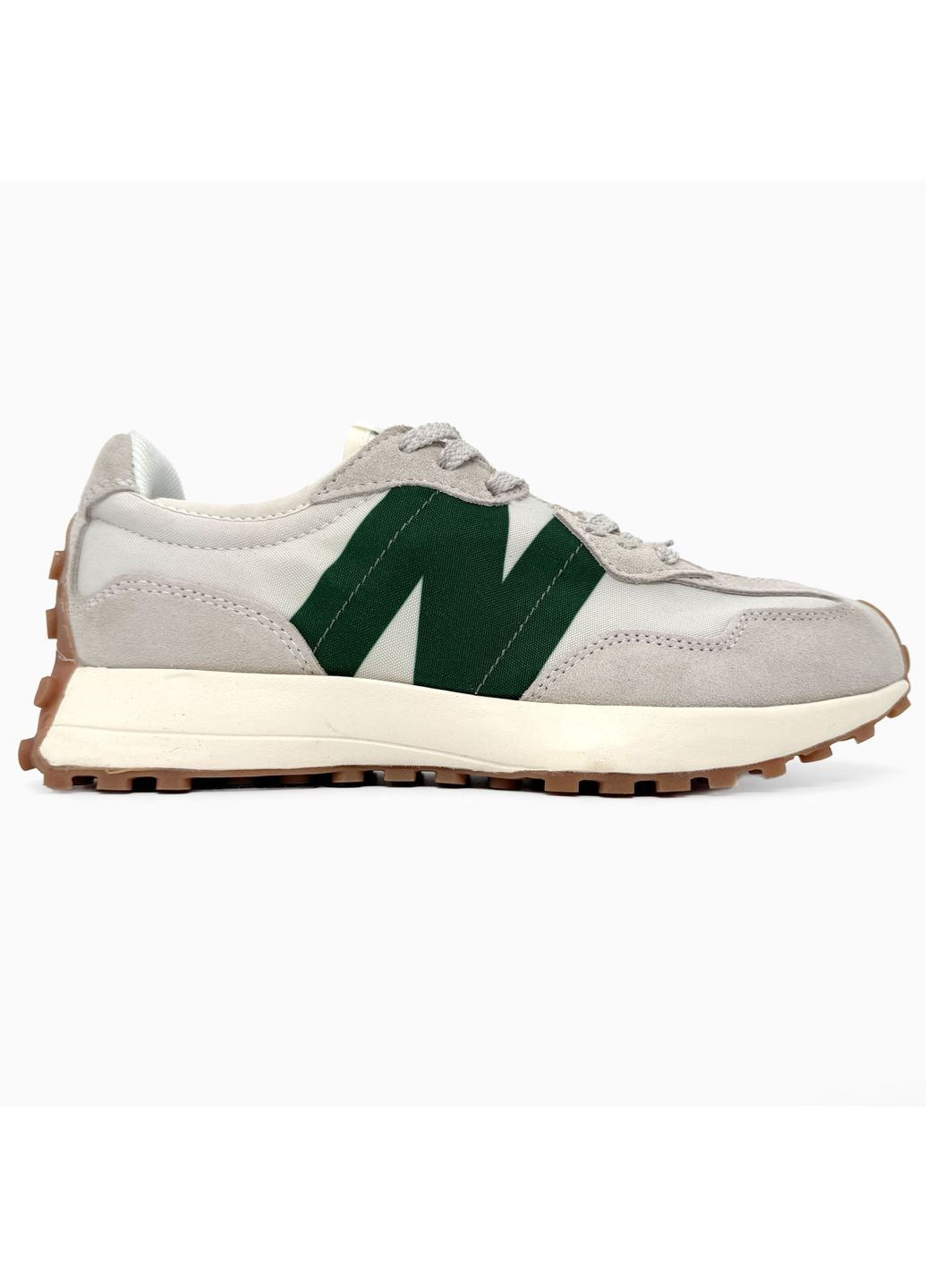 КРОСІВКИ ЖІНОЧІ NEW BALANCE 327 BEIGE / GREEN НЬЮ БЕЛАНС 327 No Brand сірі демісезони (367178163)