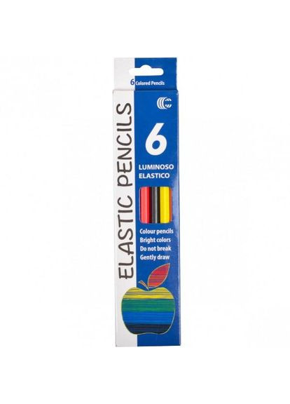 Детские карандаши для рисования CR755-6 Luminoso elastico "С", 6 цветов No Brand (339778724)