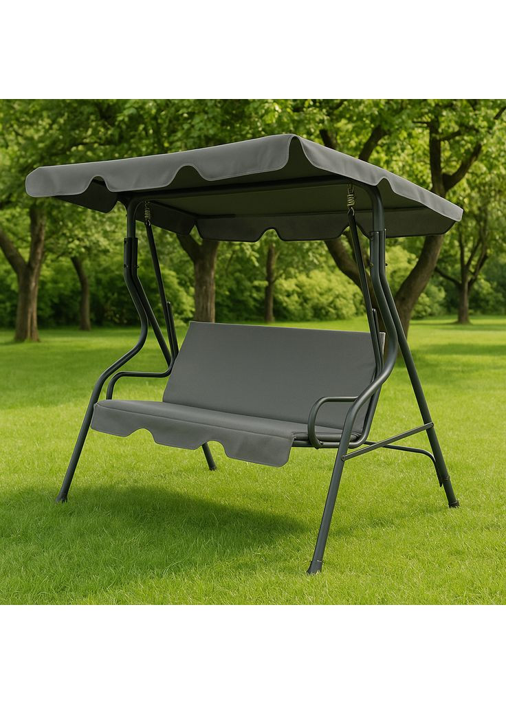 Качели с подушками на 3 человека Relax Grey LEOBRO (361852053)