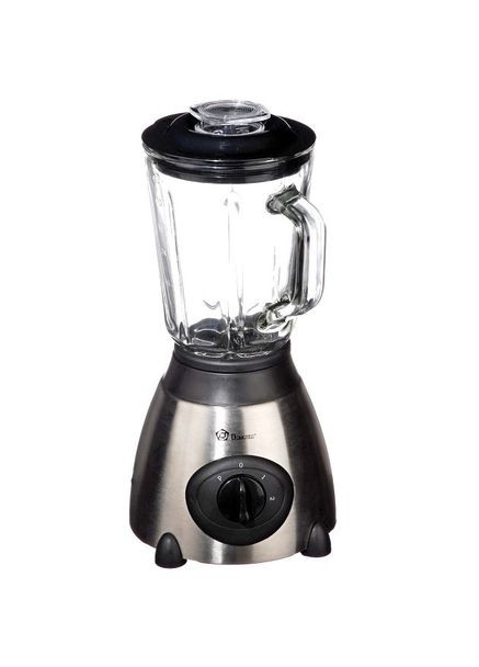 Стационарный блендер с кофемолкой MS-6610 Стеклянная чаша 1.5л для коктейлей 1000Вт Серебрянный/Черный Domotec (353689348)