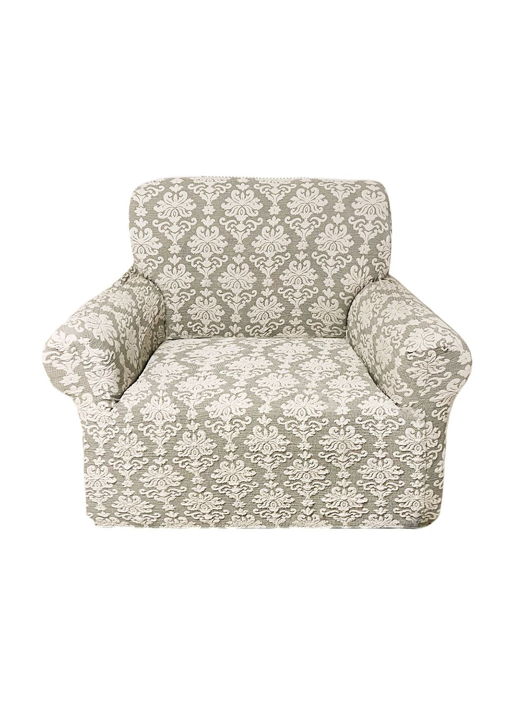 Чехол на кресло универсальный жаккардовый крем Love You (325221220)