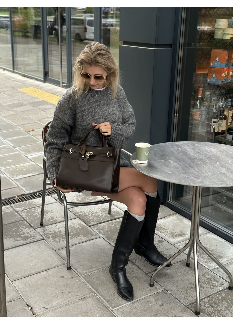 Женская сумка LK-12 Шоколад Savvy (373297008)