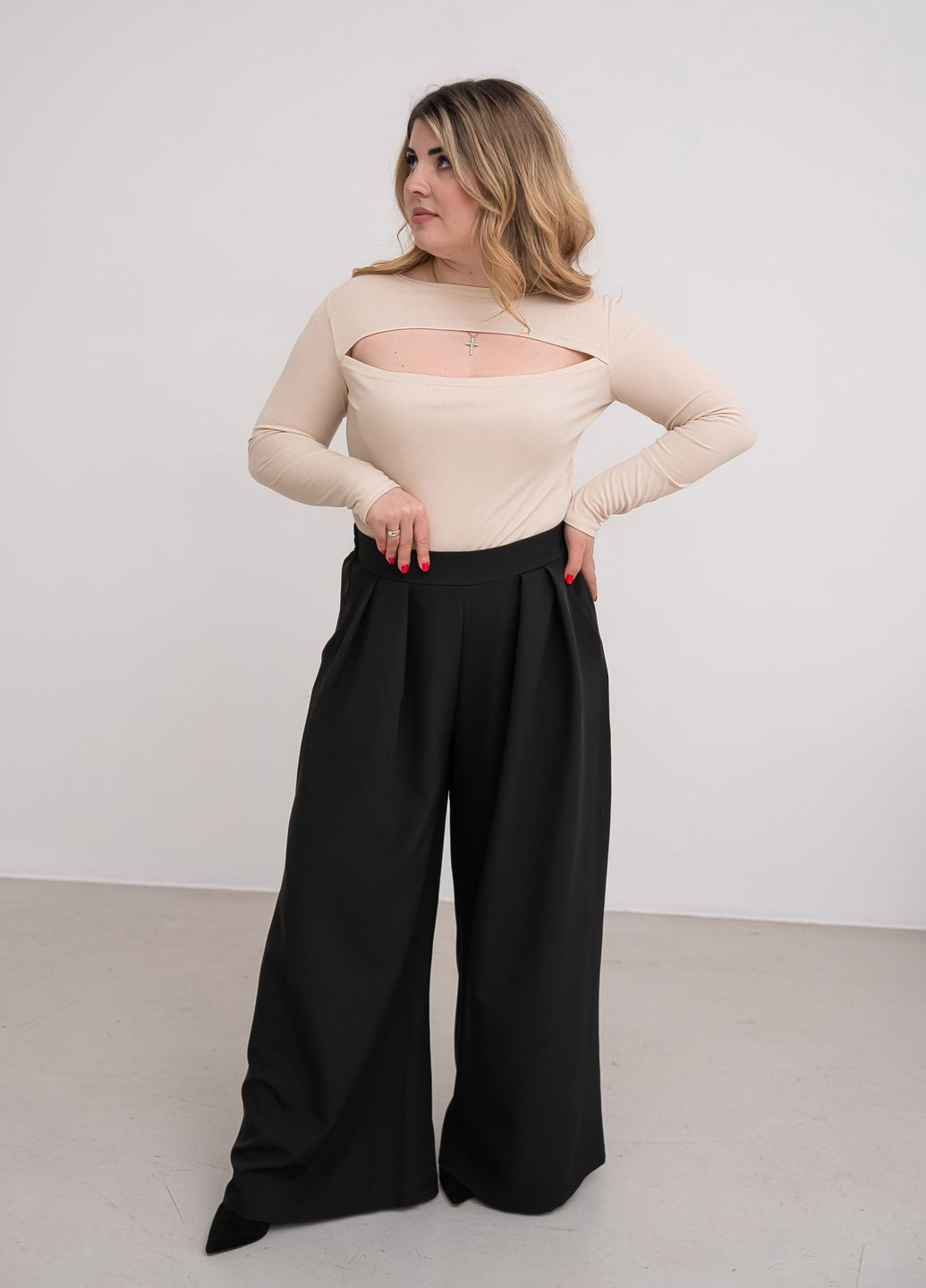 Жіночі брюки-палаццо No Brand (327289923)