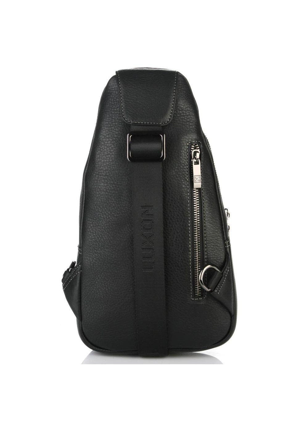 Рюкзак мужской 2002-3 кожаный на одно плечо размер 17 × 31 × 7 см черный Luxon (314808727)