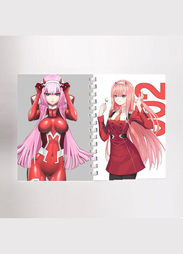 Блокнот Скетчбук Зеро Ту аниме Милый во Франксе Darling in the Franxx (sk0090) No Brand (327005407)