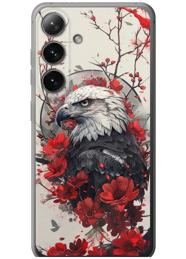 Силіконовий чохол 'Рубіновий орел' для Endorphone Samsung Galaxy S24 (291129612)