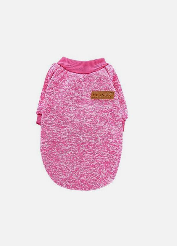 Кофта для собак и котов Rose M рябая малиновая A: 30 см B: 37 см C: 24 см 7137 Ecotoys (276394201)